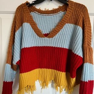 Cropped shein sweater